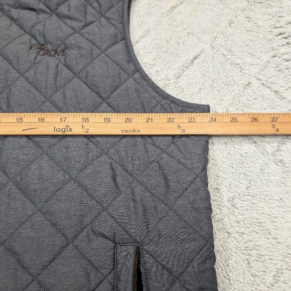 Peter Millar Vest Jacket Mens L Gray Iron Essex Quilted Insulated Travel - Picture 6 of 12